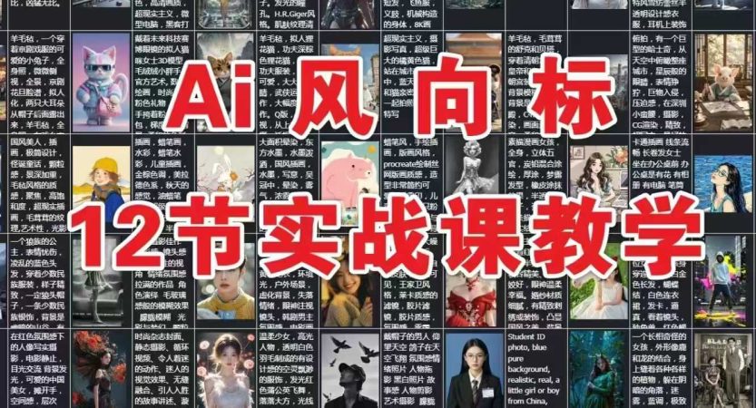 AI风向标：12节实战课教学-韬哥副业项目资源网