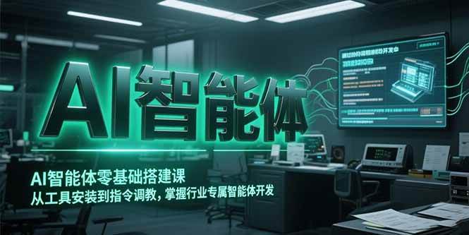 (15257期)AI智能体零基础搭建课,从工具安装到指令调教,掌握行业专属智能体开发…-韬哥副业项目资源网