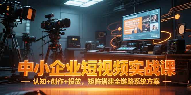 (15249期)中小企业短视频实战课,认知+创作+投放,矩阵搭建全链路系统方案-韬哥副业项目资源网