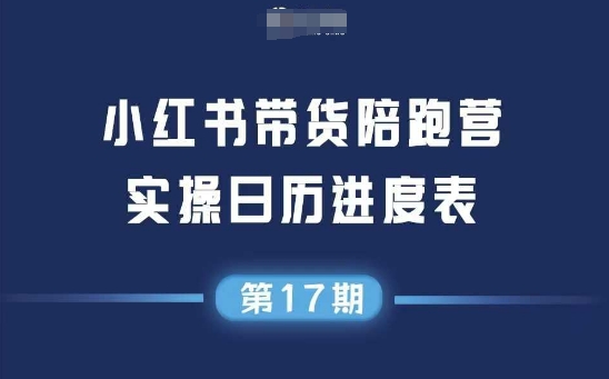 小红书第17期带货陪跑营，不囤货，无不直播，无不投流，通过选品+笔记内容+测品+笔记铺量+矩阵运营打爆款-韬哥副业项目资源网