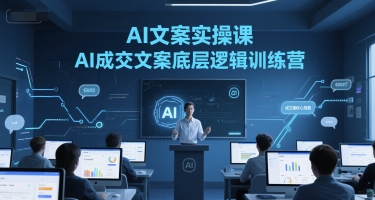 AI文案实操课，AI成交文案底层逻辑训练营-韬哥副业项目资源网