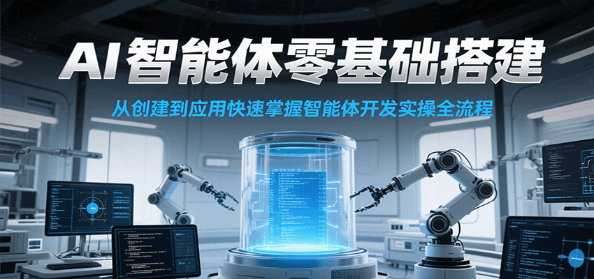 AI智能体零基础搭建实操课，从创建到应用快速掌握智能体开发全流程！-韬哥副业项目资源网