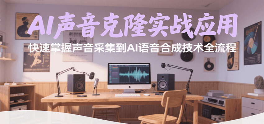 AI声音克隆实战应用,快速掌握声音采集到AI语音合成技术全流程-韬哥副业项目资源网