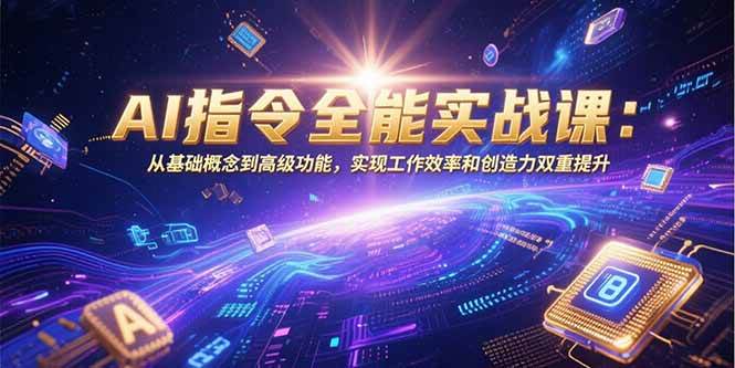 （15455期）AI指令全能实战课：从基础概念到高级功能，实现工作效率和创造力双重提升-韬哥副业项目资源网
