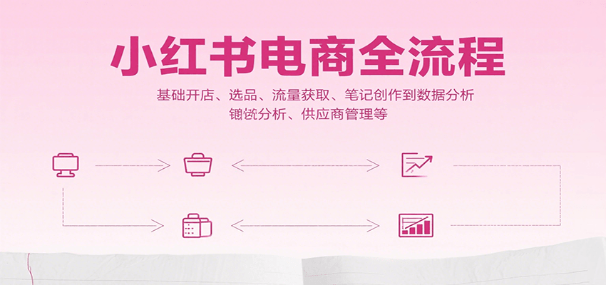 小红书电商全流程，基础开店、选品、流量获取、笔记创作到数据分析、供应商管理等-韬哥副业项目资源网