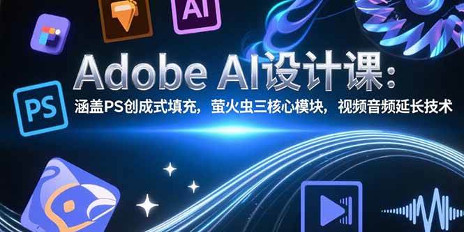 （15469期）Adobe AI设计课：涵盖PS创成式填充，萤火虫三核心模块，视频音频延长技术-韬哥副业项目资源网