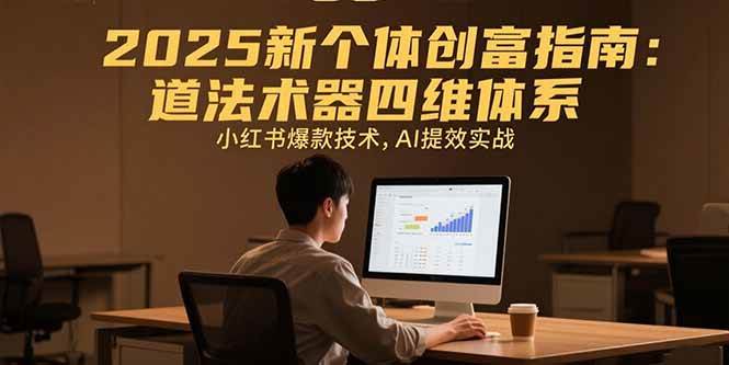 (15477期)2025新个体创富指南:道法术器四维体系,小红书爆款技术,AI提效实战-韬哥副业项目资源网
