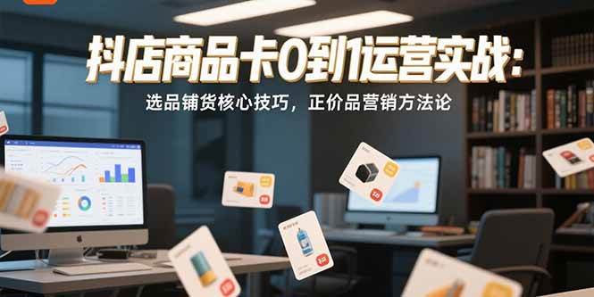 （15329期）抖店商品卡0到1运营实战：选品铺货核心技巧，正价品营销方法论-韬哥副业项目资源网