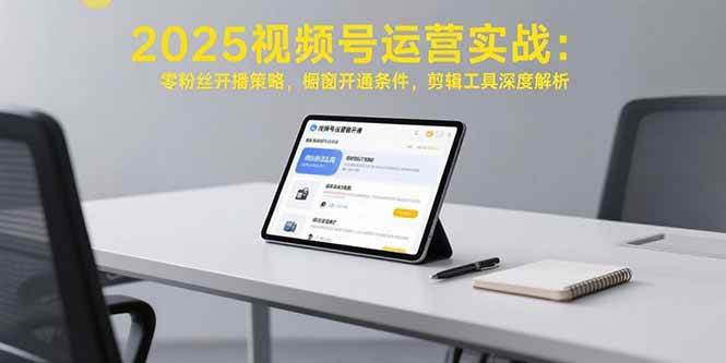 (15505期)2025视频号运营实战:零粉丝开播策略,橱窗开通条件,剪辑工具深度解析-韬哥副业项目资源网