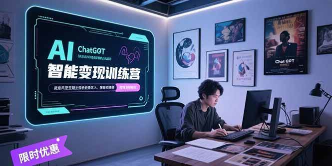 （15389期）AI智能变现训练营，ChatGPT写作变现，电影解说制作，图文带货方法论-韬哥副业项目资源网