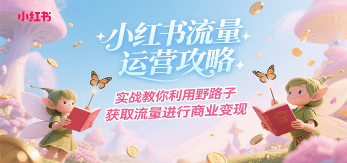 小红书流量运营攻略，实战教你利用野路子获取流量进行商业变现-韬哥副业项目资源网