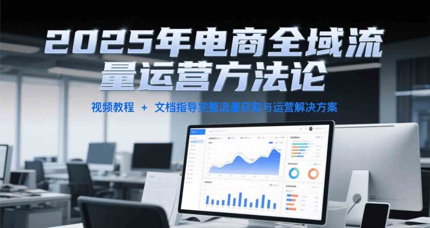 2025年电商全域流量运营方法论，视频教程+文档指导完整流量获取与运营解决方案-韬哥副业项目资源网
