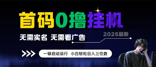 首码0撸全自动挂G项目，无需实名无需看广告，小白轻松日入3位数，多号短阵收益无上限【揭秘】-韬哥副业项目资源网