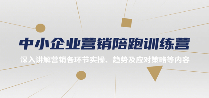 中小企业营销陪跑训练营，深入讲解营销各环节实操、趋势及应对策略等内容-韬哥副业项目资源网