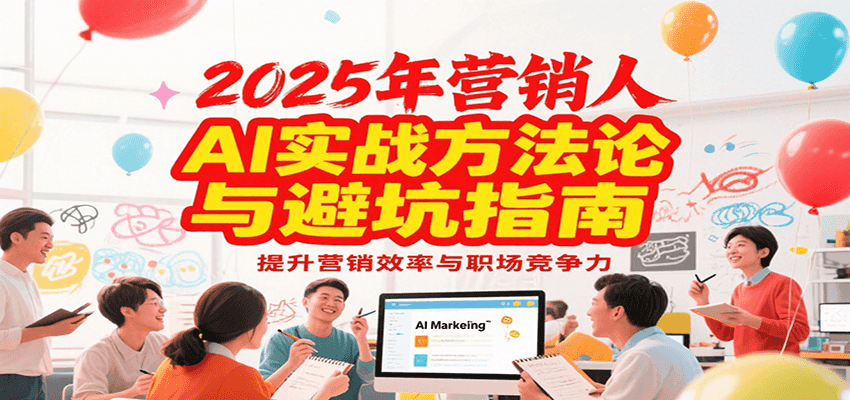 2025年营销实战方法论与避坑指南，利用AI提升营销效率与职场竞争力-韬哥副业项目资源网