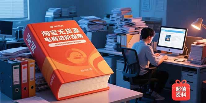 （15317期）淘宝无货源电商进阶指南，包含新人课、进阶课，配套资料，蓝海选品等-韬哥副业项目资源网