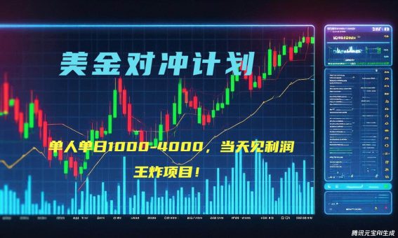 （15333期）2025年最暴力项目“美金先登计划”最新最强对冲战法，每日实际收益1K-4K-韬哥副业项目资源网