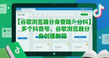 谷歌浏览器分身登陆多个抖音号，谷歌浏览器分身创建教程-韬哥副业项目资源网