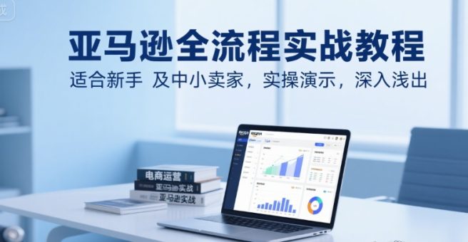 亚马逊全流程实战教程,适合新手及中小卖家,实操演示,深入浅出-韬哥副业项目资源网