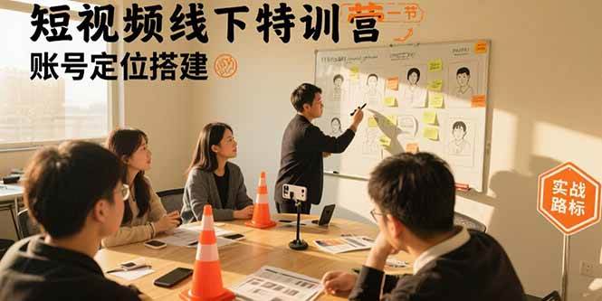 （15707期）短视频线下特训营：账号定位搭建/口播号拍摄剪辑/直播间流量入口/变现实战-韬哥副业项目资源网