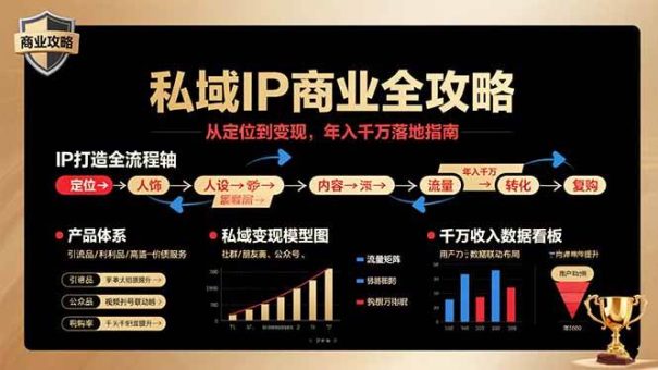(15858期)私域IP商业全攻略,从定位到变现,年入千万落地指南-韬哥副业项目资源网