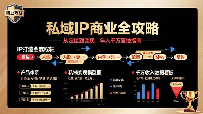 (15858期)私域IP商业全攻略,从定位到变现,年入千万落地指南-韬哥副业项目资源网