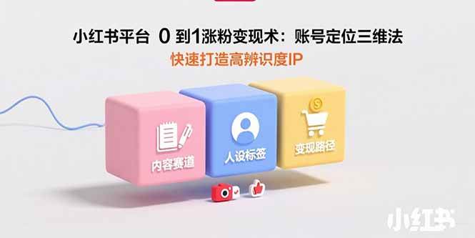 图片[1]-（15656期）小红书平台0到1涨粉变现术：账号定位三维法，快速打造高辨识度IP-韬哥副业项目资源网
