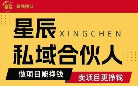 全网首发星辰私域项目合集，最新实操玩法，短期快速实现变现-韬哥副业项目资源网