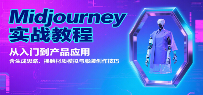 Midjourney实战教程：从入门到产品应用，含生成思路、换脸材质模拟与服装创作技巧-韬哥副业项目资源网