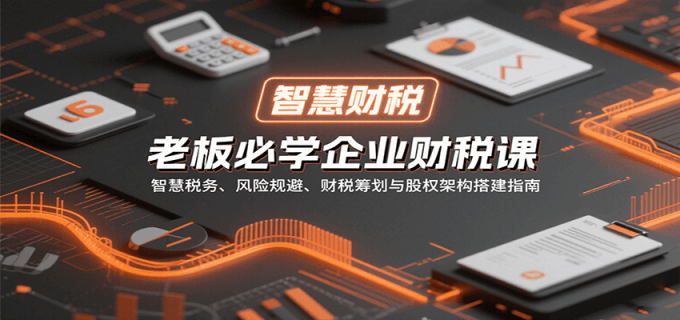 老板必学企业财税课：智慧税务、风险规避、财税筹划与股权架构搭建指南-韬哥副业项目资源网