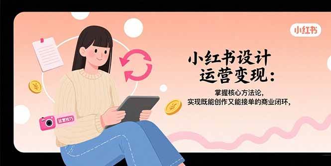 图片[1]-（15636期）小红书设计运营变现：掌握核心方法论，实现既能创作又能接单的商业闭环-韬哥副业项目资源网