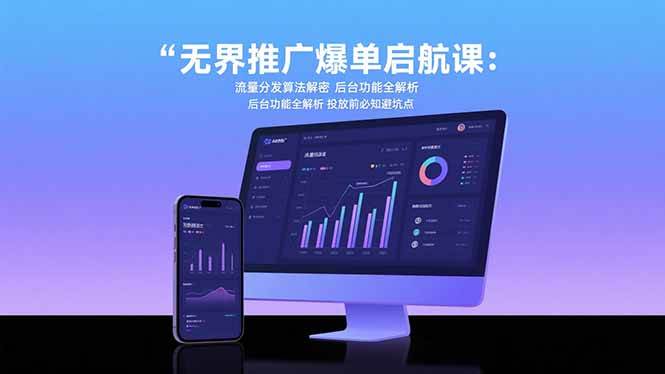 （15567期）无界推广爆单启航课：流量分发算法解密 后台功能全解析 投放前必知避坑点-韬哥副业项目资源网
