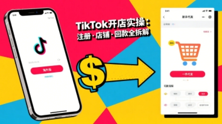 TikTok从开店到投流的进阶课，从基础实操到高阶技巧一网打尽-韬哥副业项目资源网