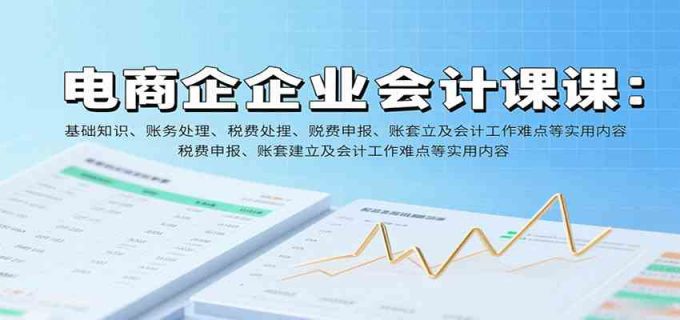 电商企业会计课:基础知识、账务处理、税费申报、账套建立及会计工作难点等实用内容-韬哥副业项目资源网