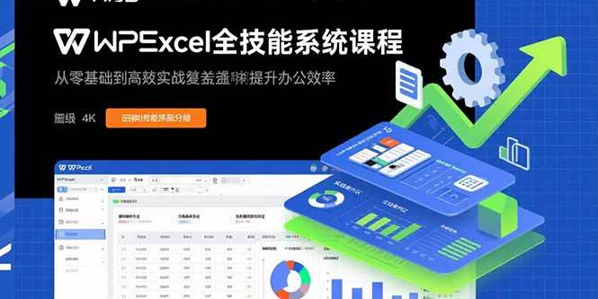 (15873期)WPS Excel全技能系统课程:从零基础到高阶实战全覆盖,全面提升办公效率-韬哥副业项目资源网