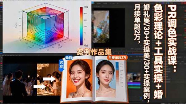 (16336期)PR调色实战课:色彩理论+工具实操+婚礼医美/30+实操案例,月接单超2万-韬哥副业项目资源网