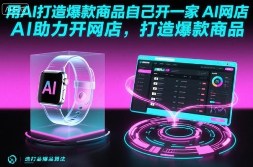 用AI打造爆款商品自己开一家AI网店,AI助力开网店,打造爆款商品-韬哥副业项目资源网