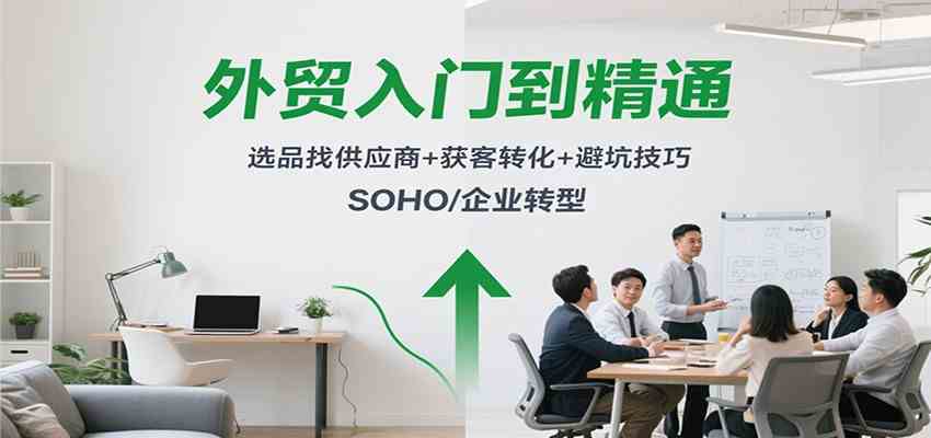 外贸入门到精通,选品找供应商+获客转化+避坑技巧,SOHO/企业转型-韬哥副业项目资源网