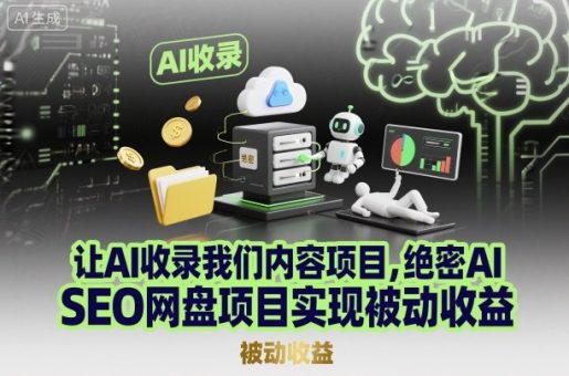 让AI收录我们内容项目，绝密AI SEO网盘项目实现被动收益-韬哥副业项目资源网