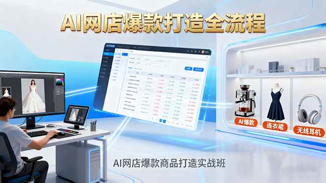 （16326期）AI网店爆款商品打造实战班：AI技术实现商品图智能处理，快速搭建AI网店-韬哥副业项目资源网