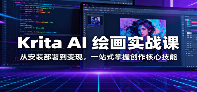 Krita AI 绘画实战课：从安装部署到变现，一站式掌握创作核心技能-韬哥副业项目资源网