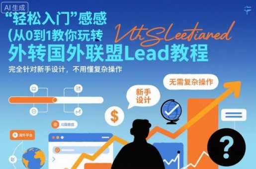 国外联盟賺美刀项目,从0到1教你玩转国外联盟Lead教程,纯新手可操作性100%-韬哥副业项目资源网