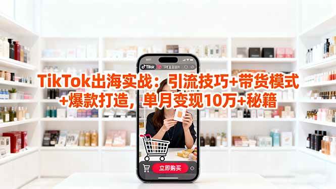 图片[1]-（16358期）「TikTok出海实战」引流技巧+带货模式+爆款打造，单月变现10万+秘籍-韬哥副业项目资源网