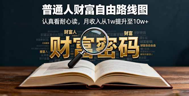 (16161期)某付费文:普通人财富自由路线图,认真看耐心读,月收入从1w提升至10w+-韬哥副业项目资源网