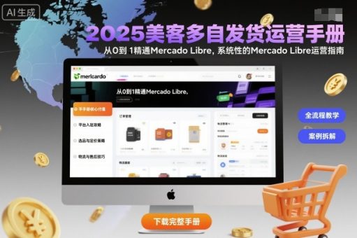 2025美客多自发货运营手册:从0到1精通Mercado Libre,系统性的Mercado Libre运营指南-韬哥副业项目资源网