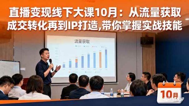（16425期）直播变现线下大课10月：从流量获取到成交转化再到IP打造,带你掌握实战技能-韬哥副业项目资源网