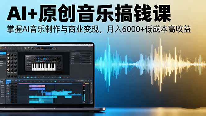(16324期)AI+原创音乐搞钱课:掌握AI音乐制作与商业变现,月入6000+低成本高收益-韬哥副业项目资源网