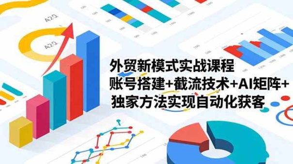 (16496期)外贸新模式实战课程,账号搭建+截流技术+AI矩阵+独家方法实现自动化获客-韬哥副业项目资源网