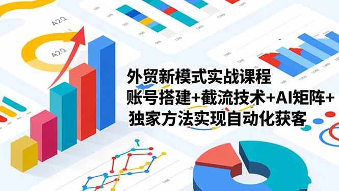 （16496期）外贸新模式实战课程，账号搭建+截流技术+AI矩阵+独家方法实现自动化获客-韬哥副业项目资源网
