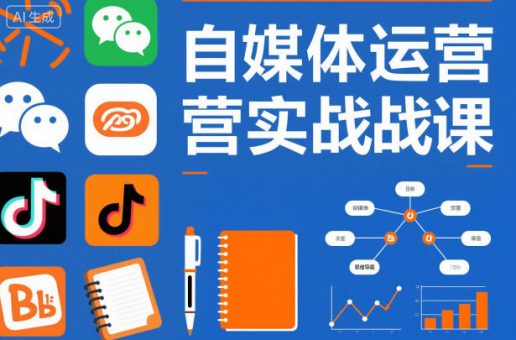 自媒体运营实战课,掌握一套系统的自媒体运营底层方法论,成为优秀的内容创作者-韬哥副业项目资源网